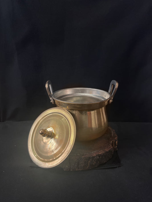 Brass Vintage Big Size Cha Patra - Bombay Antiques Approved - Bombay Antiques