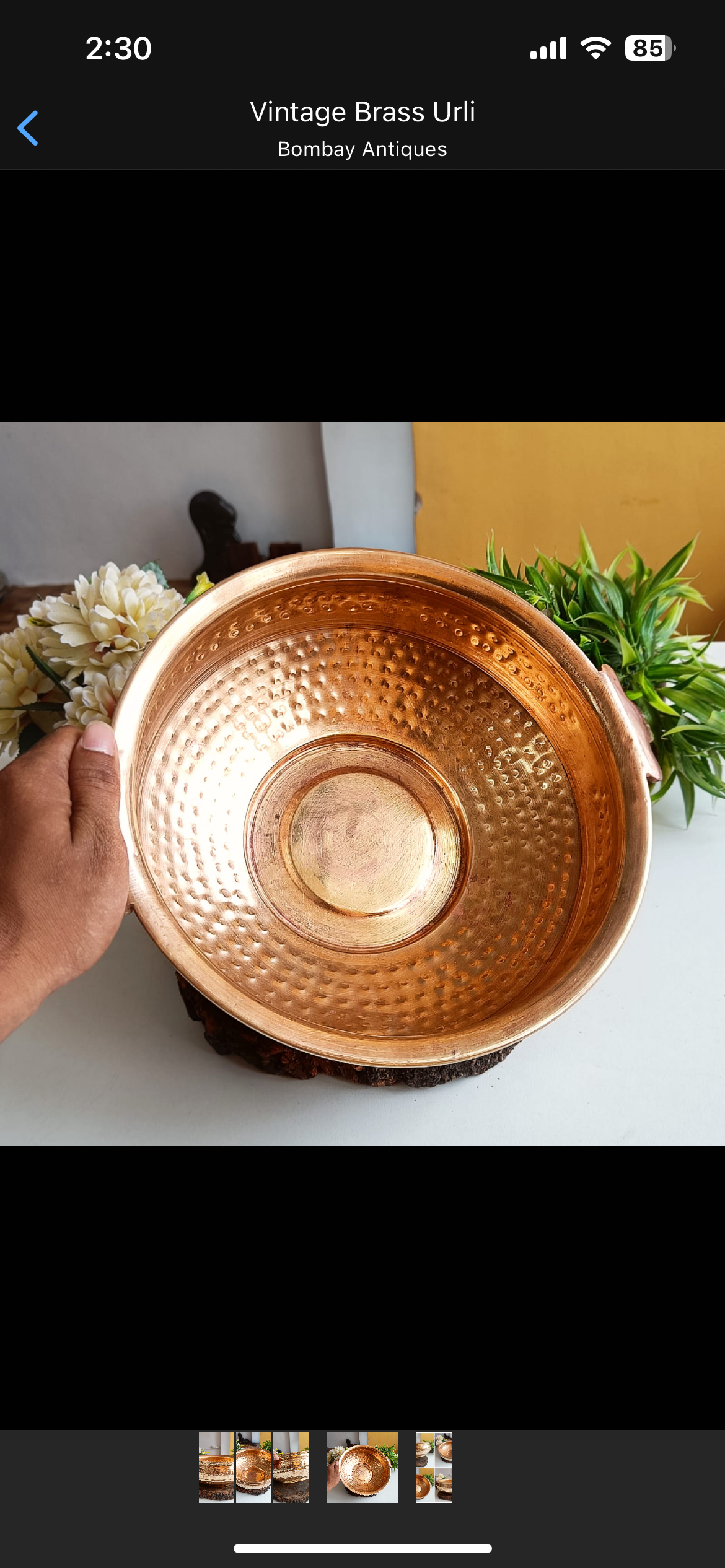 VinTage Brass Urli - Bombay Antiques