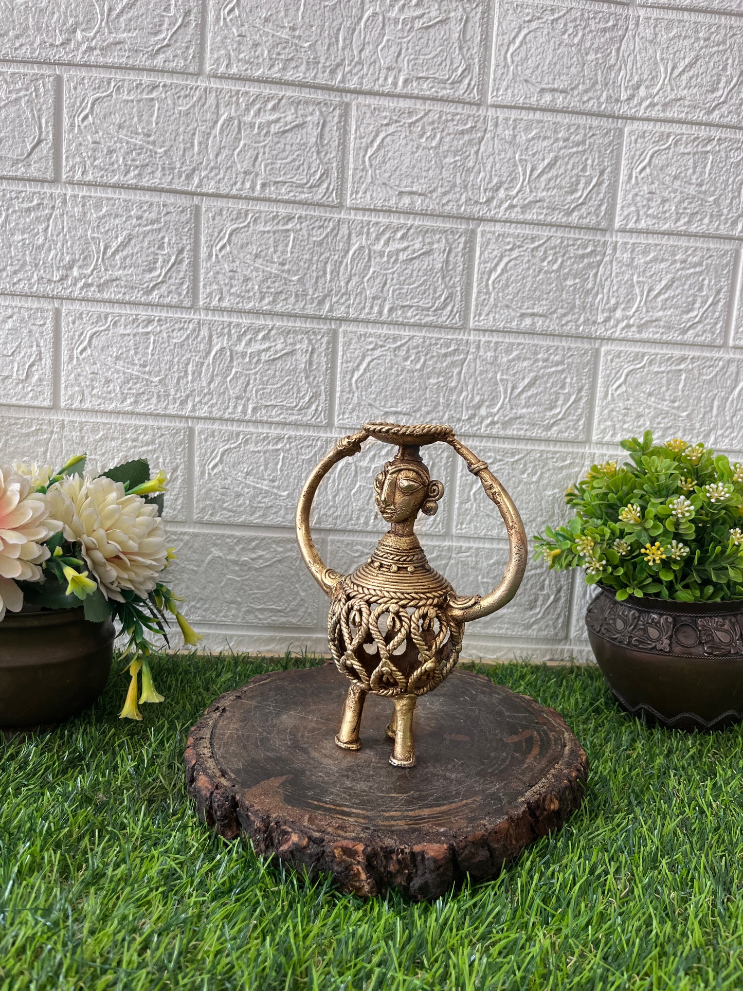 Brass Candle Holder - Antique Mombatti Stand - Bombay Antiques