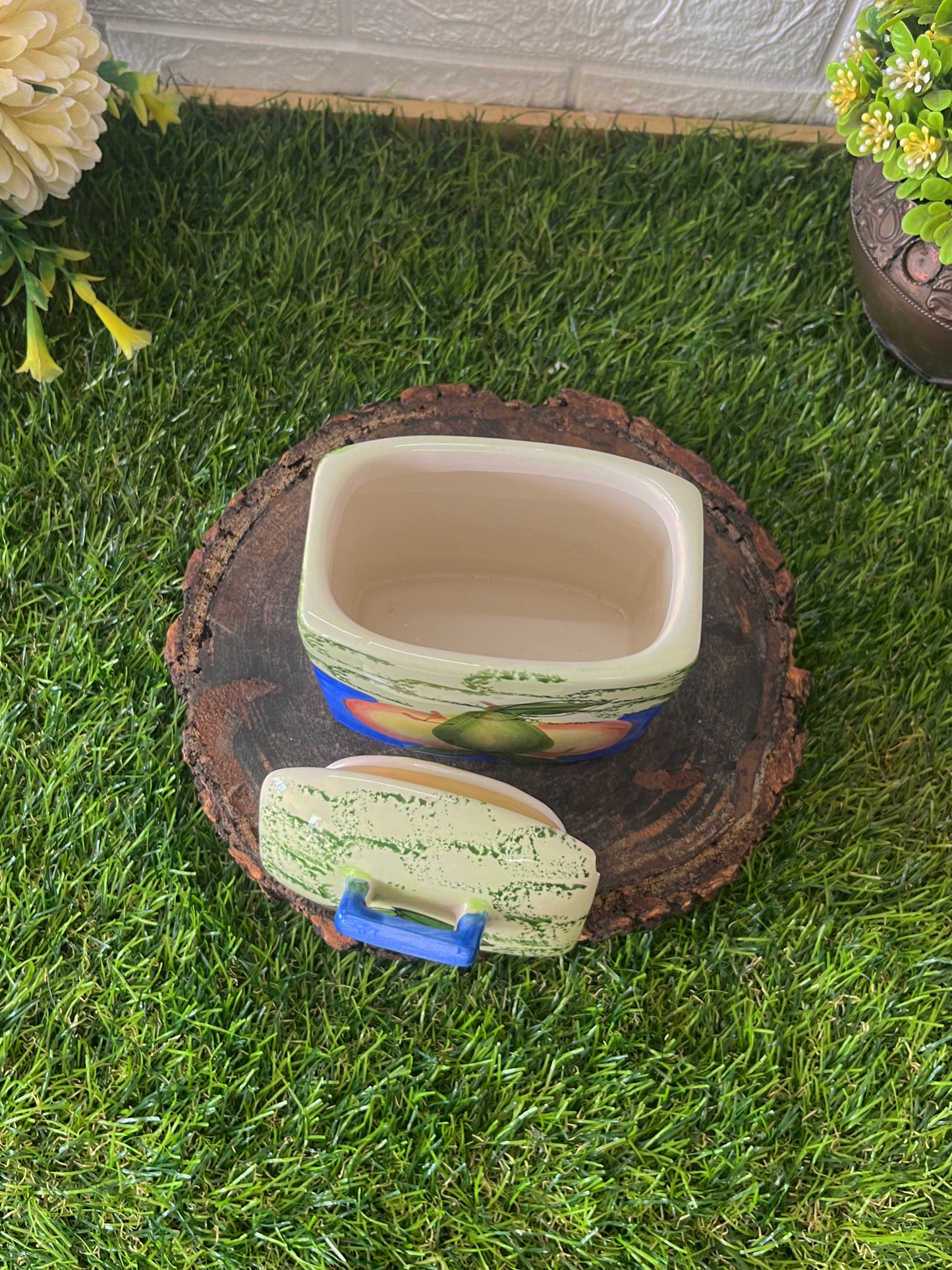 Vintage Ceramic Storage Box - Bombay Antiques
