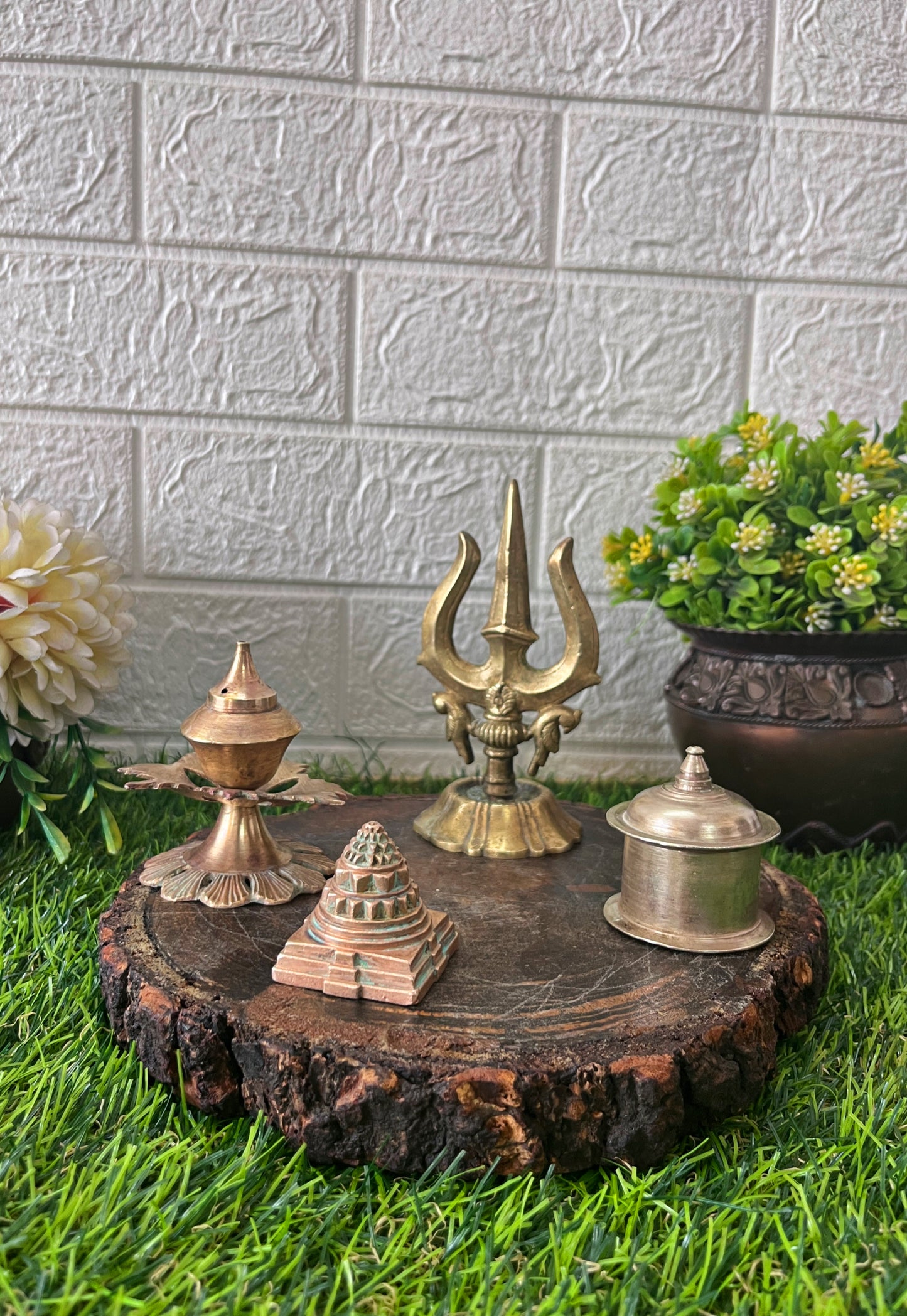 Brass Small Decor Item In Set - Antique Items - Bombay Antiques