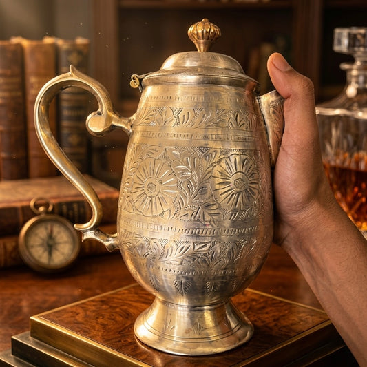 Antique Brass Refreshment Set | Traditional Serveware & Décor Collection