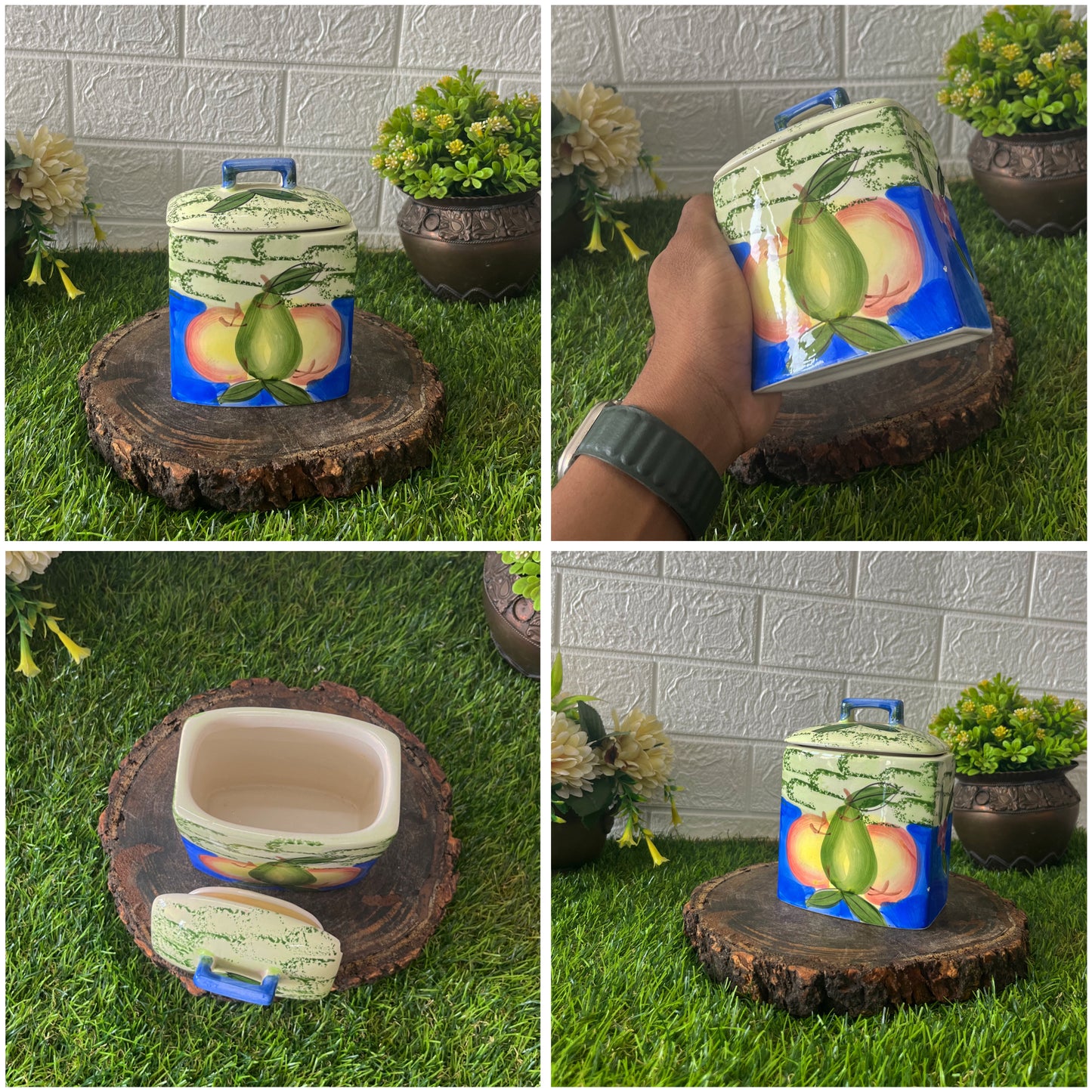Vintage Ceramic Storage Box - Bombay Antiques