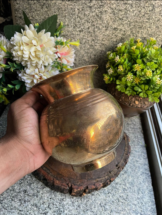 Brass Kalash - Antique Lota - Bombay Antiques