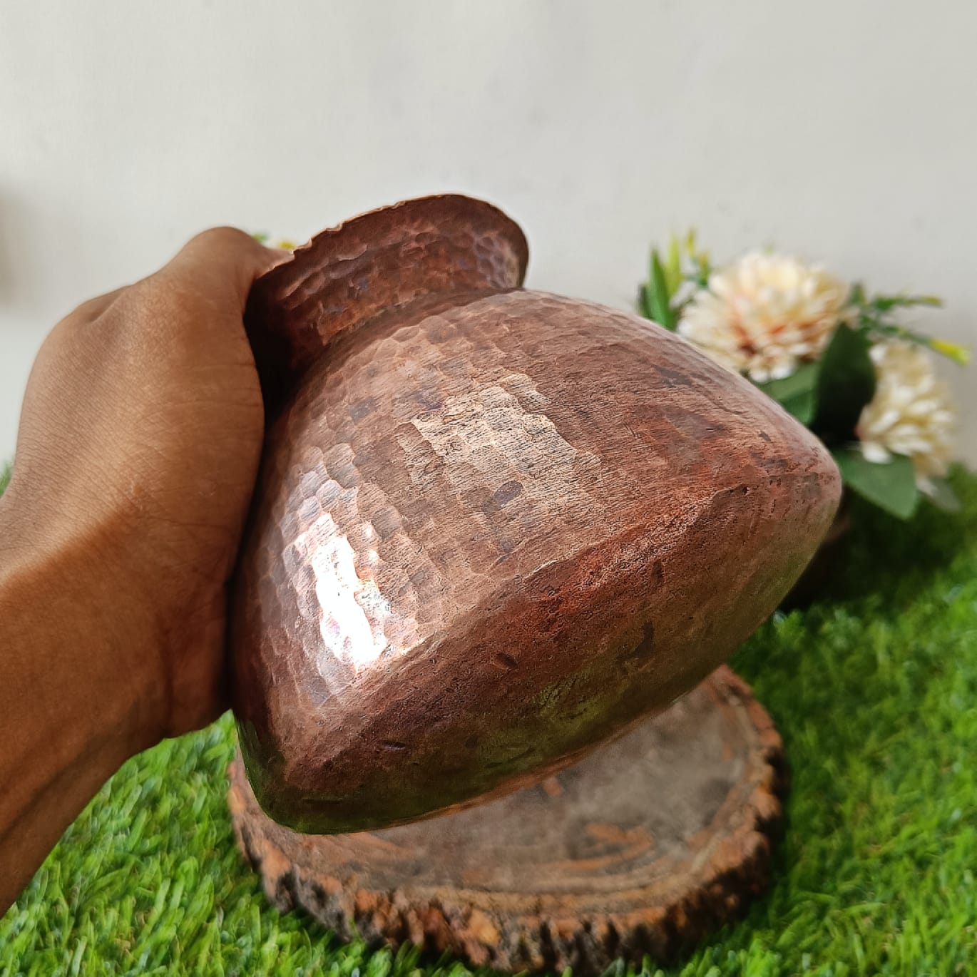 Antique Copper Kalash And Pela - Bombay Antiques