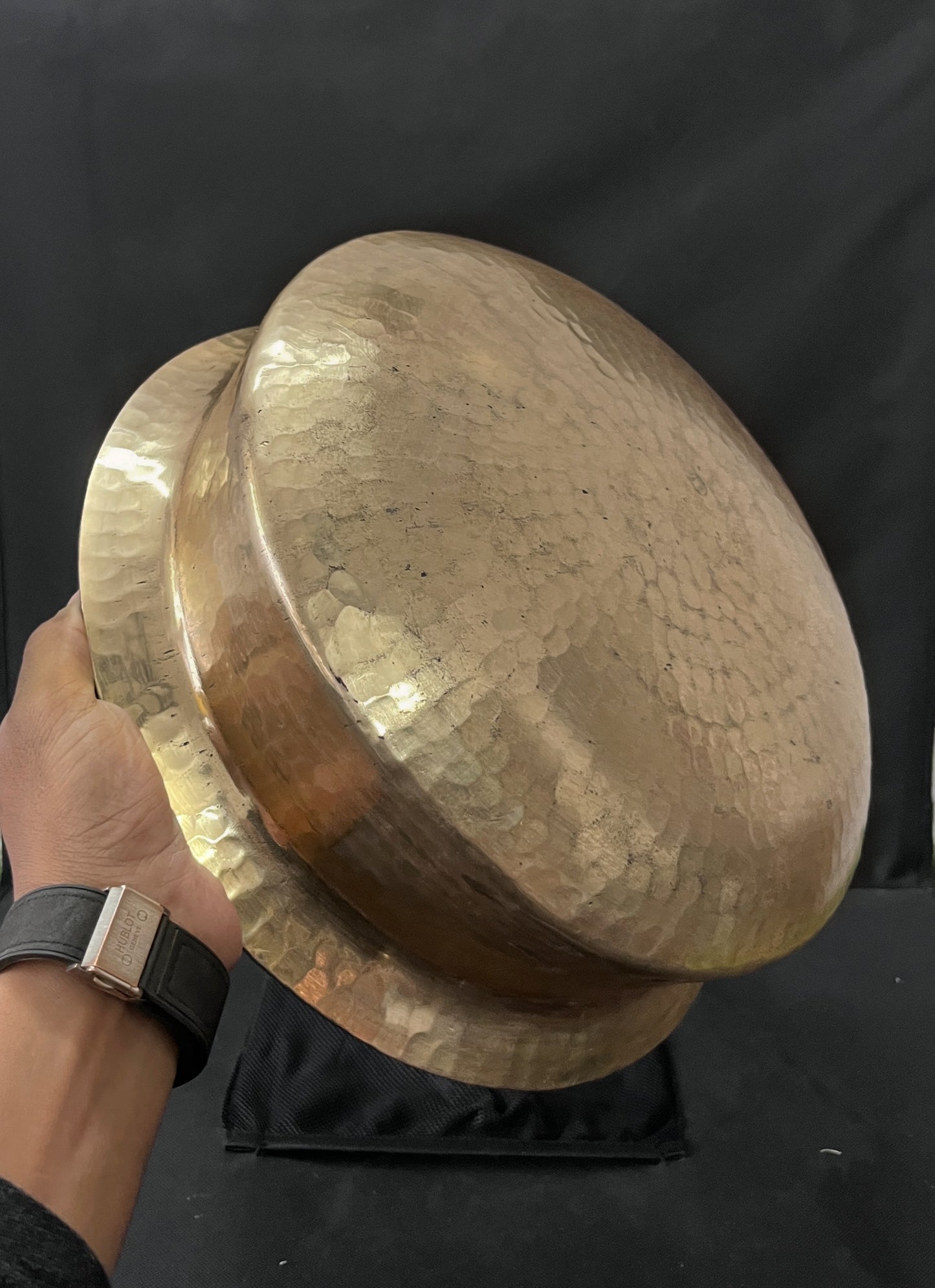 Brass Vintage Big Biryani Deg - Bombay Antiques Approved - Bombay Antiques