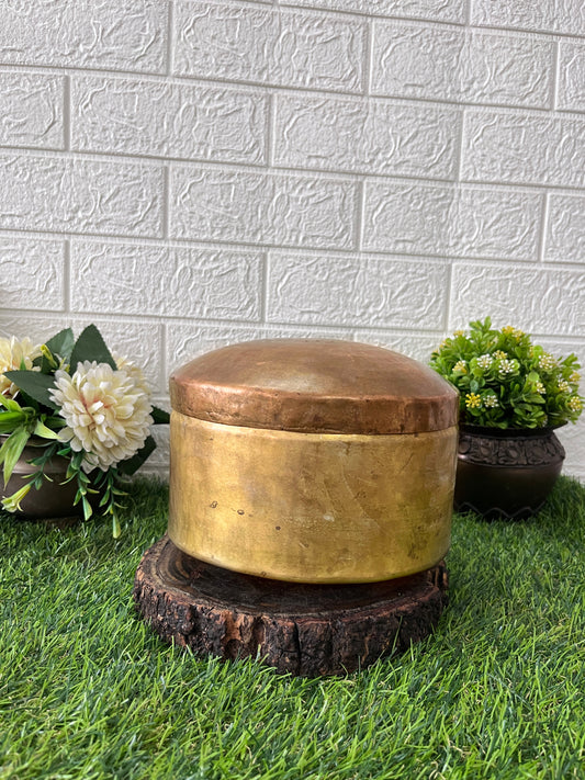 Brass Dabba - Antique Storage Item - Bombay Antiques
