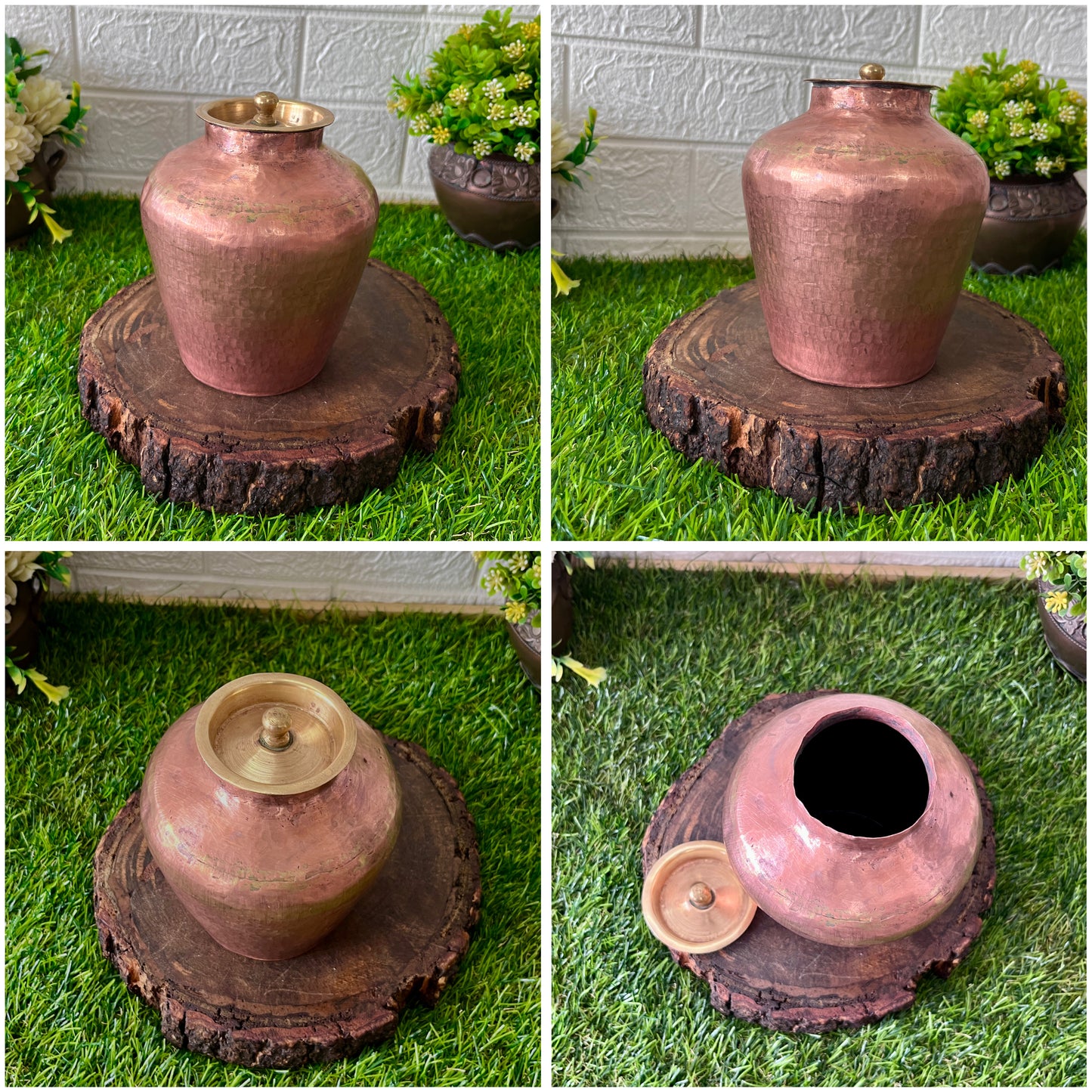 Copper Kalash With Lid - Antique Rare Lota - Bombay Antiques
