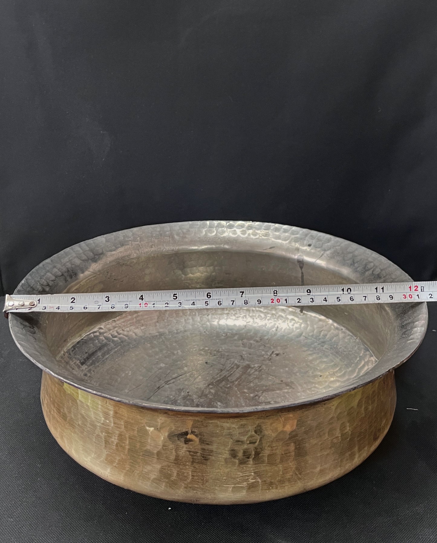 Brass Vintage Big Biryani Deg - Bombay Antiques Approved - Bombay Antiques