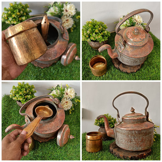 Antique Copper Kettle.🔥 - Bombay Antiques