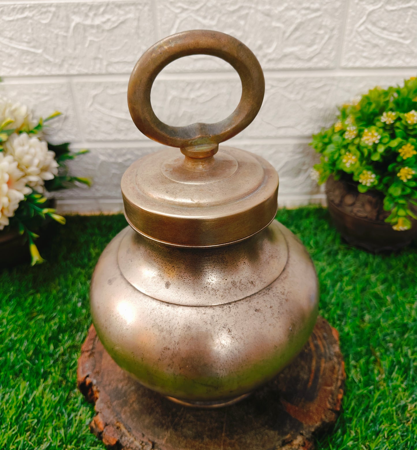 Antique Bronze Rare Kamandal - Gangajal Kalash