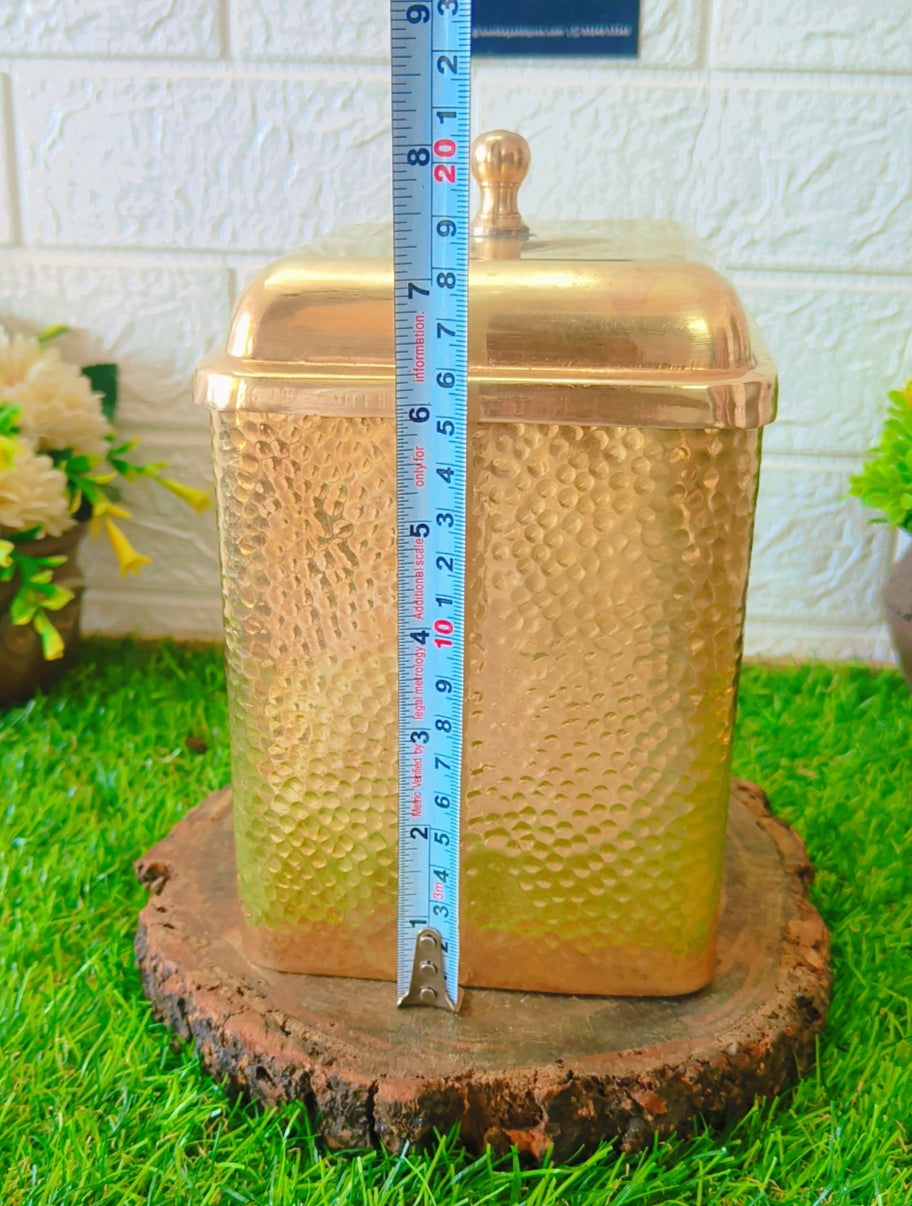 Antique Brass Storage Box