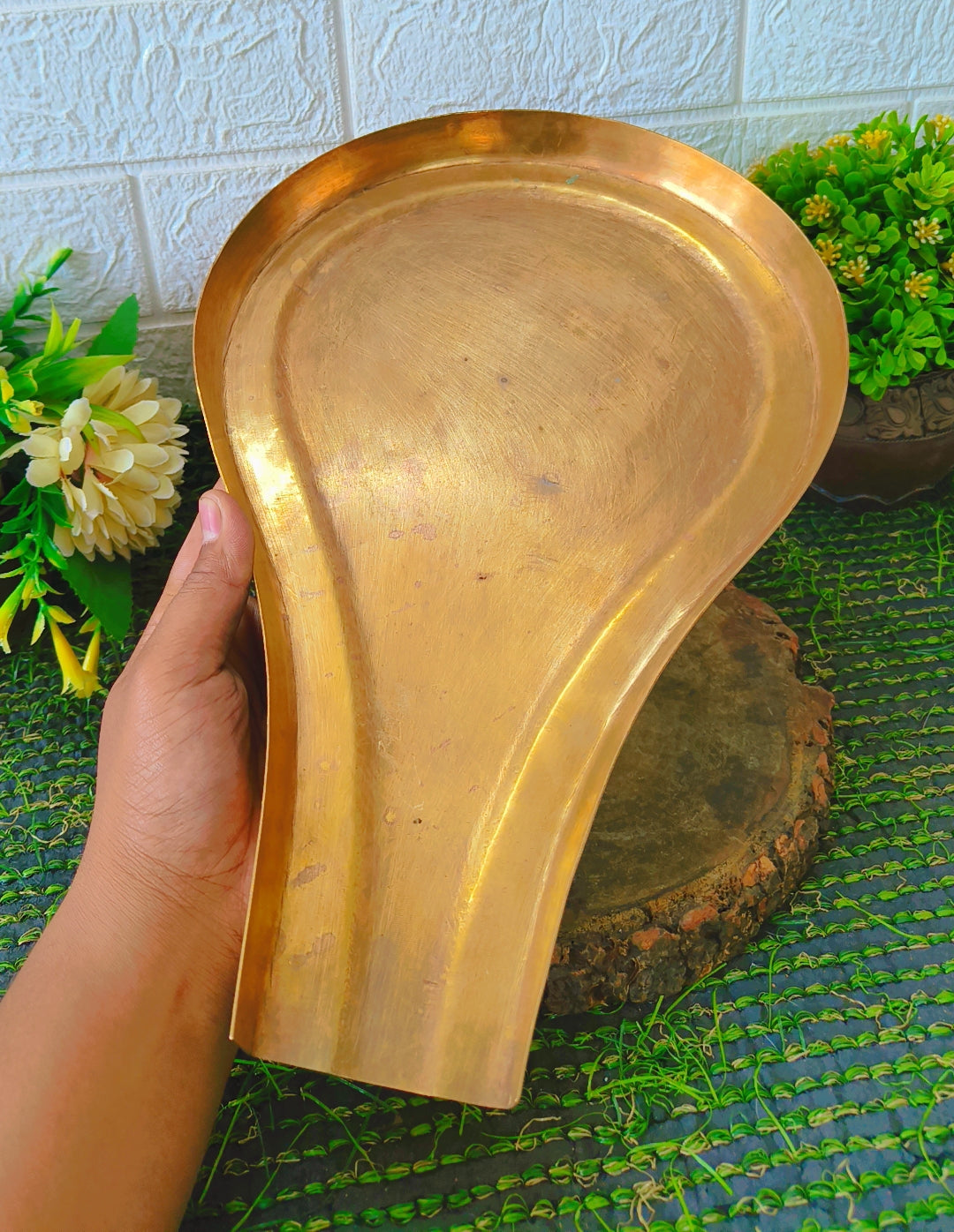 Antique Brass Ritual Plate