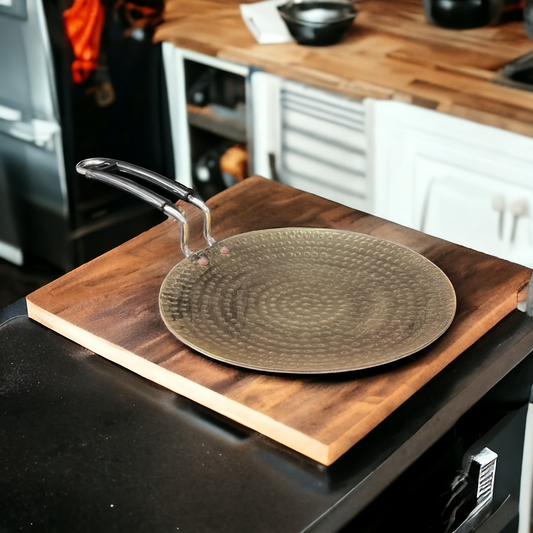 Brass Vintage Cooking Pan - Bombay Antiques Approved - Bombay Antiques