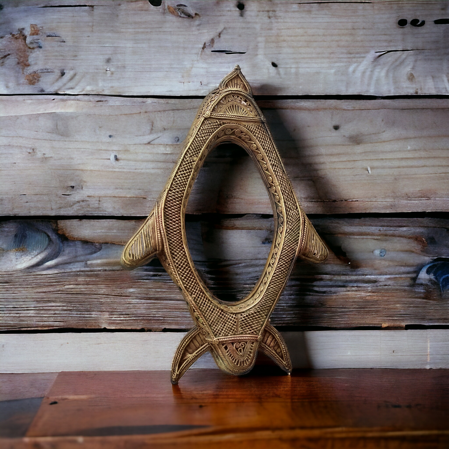 Antique Rare Brass Frame - Decor Item - Bombay Antiques