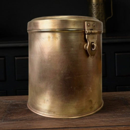 Antique Brass Storage Box 6 Litre | Solid Brass Home Décor Piece
