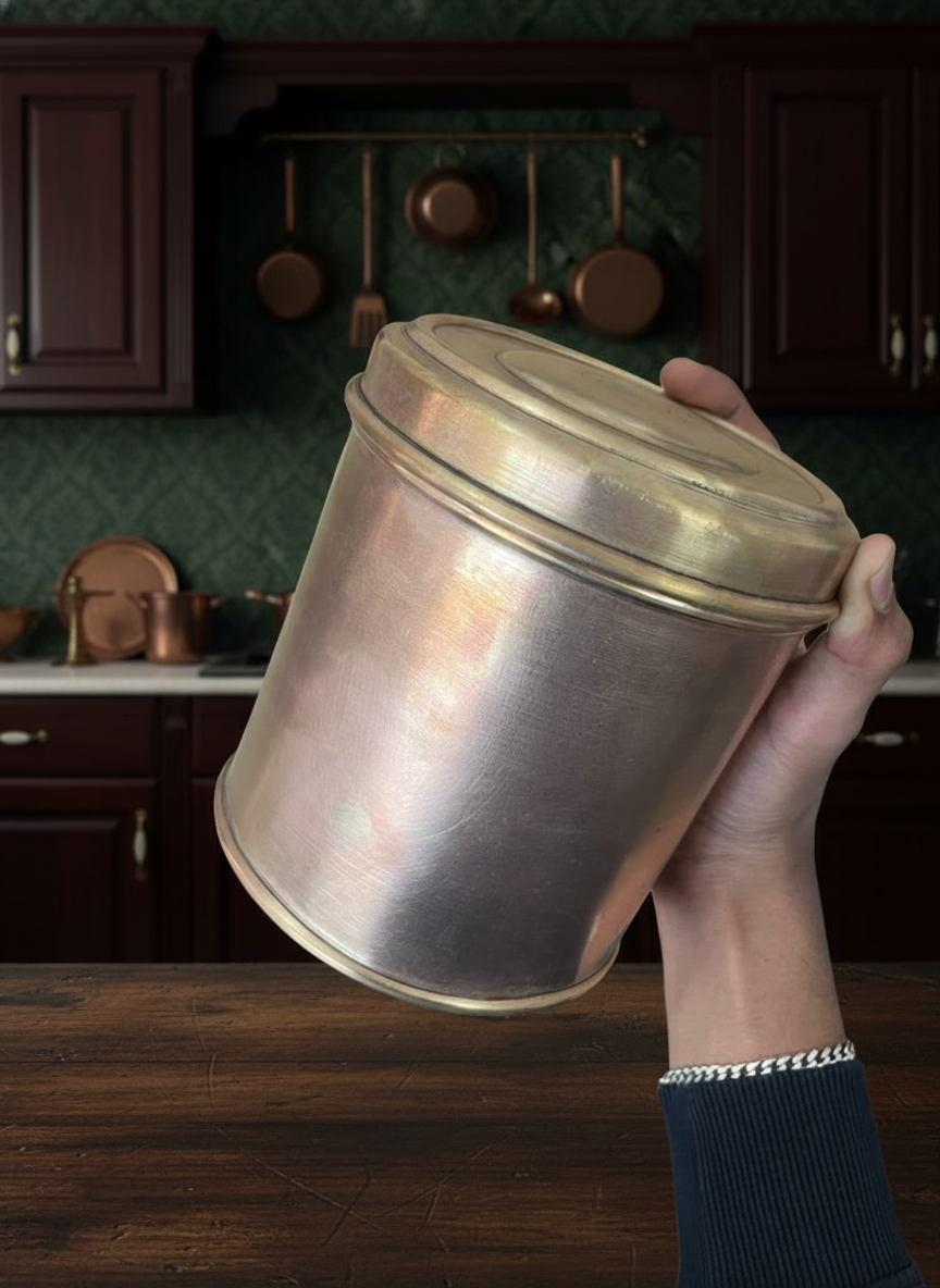 1971 Antique Brass Storage Box Set of 4 Big and Small | Classic Brass Container Collection