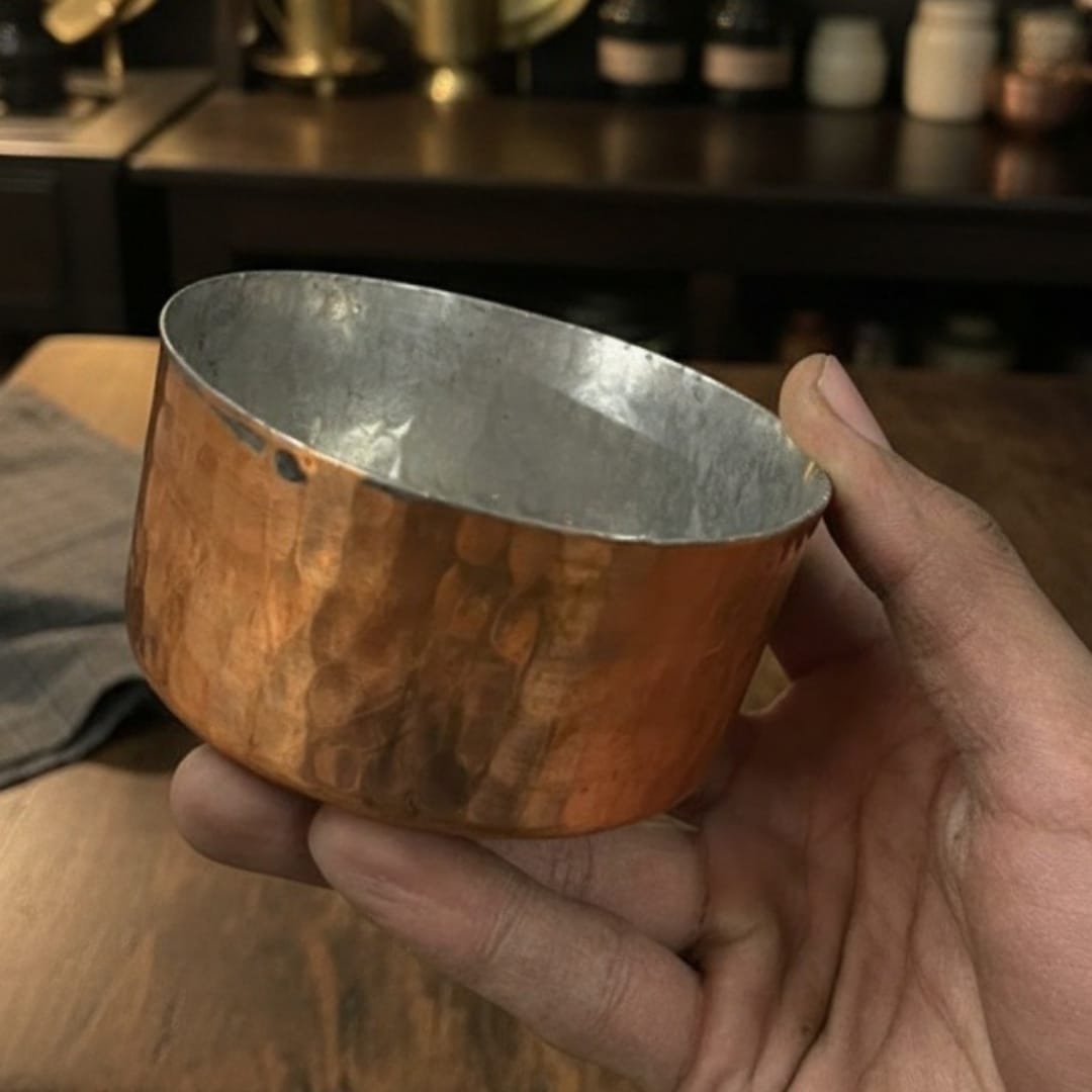 1983 Antique Copper Bowl Set of 8 | Copper Serving Bowls