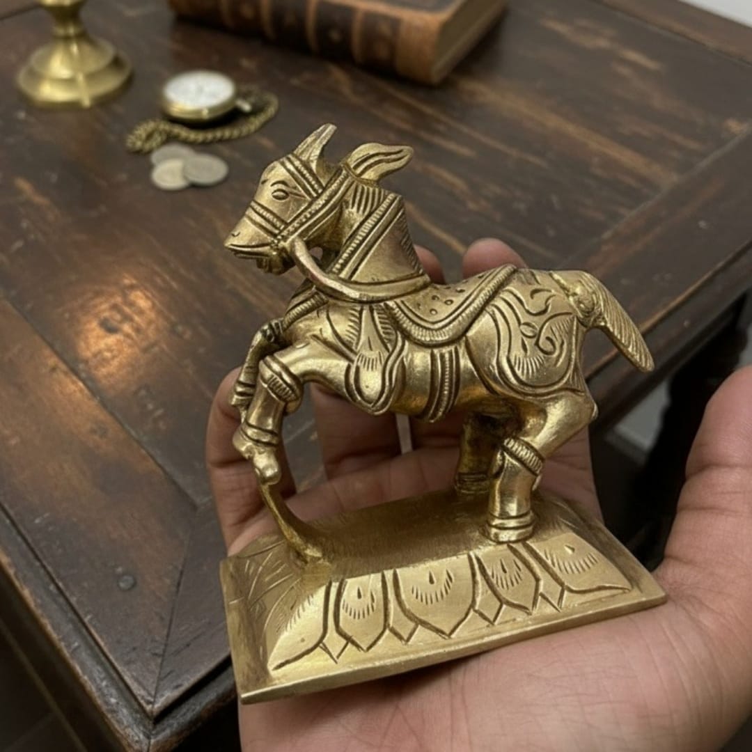 1980 Antique Brass Horses Pair | Collectible Brass Décor Set