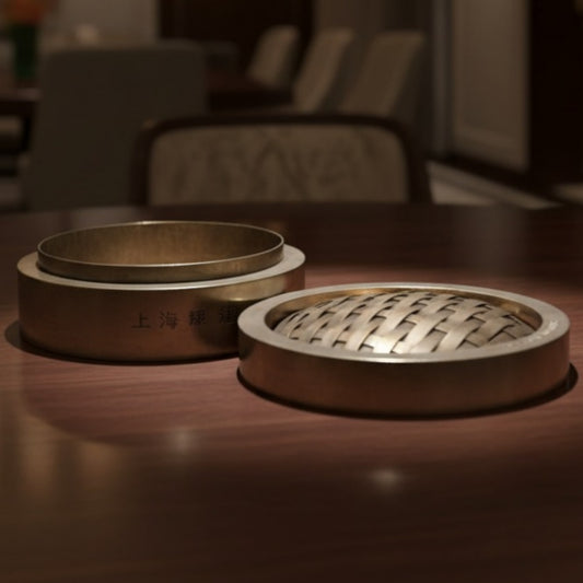 Antique German Silver Shanghai Box | Decorative Storage Container | Made in 1960