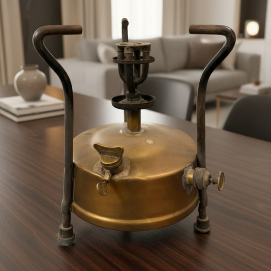 Antique Brass Stove | Traditional Brass Cooking Appliance | Made in 1973