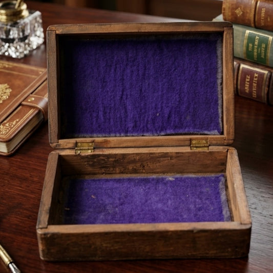 Antique Teakwood Storage Box | Wooden Collectible Case | Made in 1975