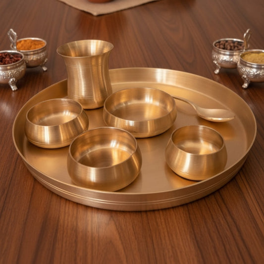 Premium Kansa Dinner Set | Pure Bronze Dining Collection | Brand New