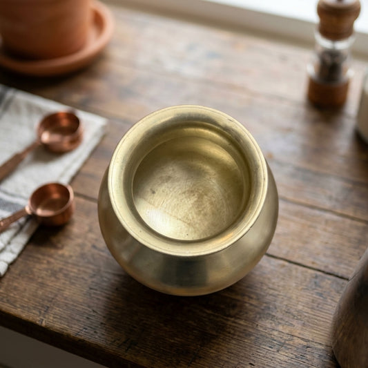 Antique Bronze Kalash | Traditional Handcrafted Vessel | Made in 1966