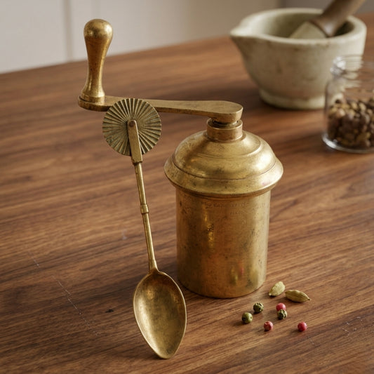 Antique Peetal Chakli Maker | Pure Brass Traditional Kitchen Tool | Made in 1968