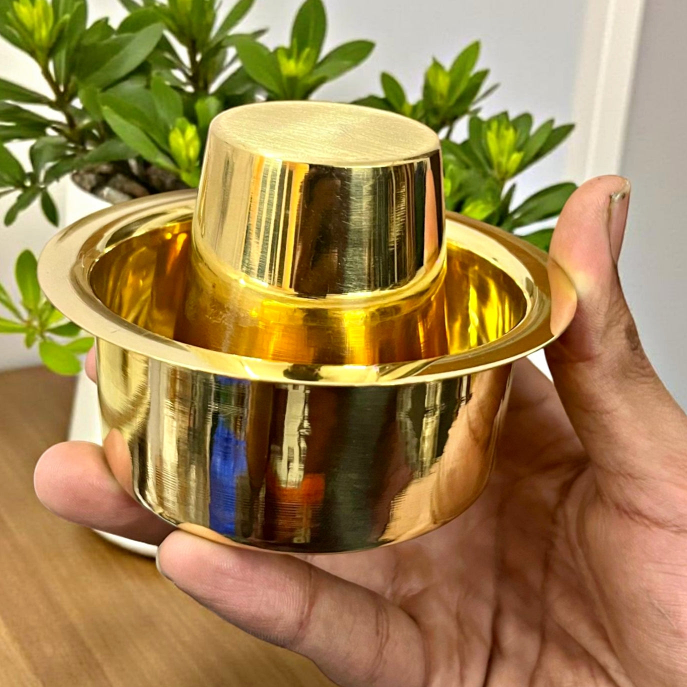 Brand New Brass Dabbara Set of 6 | Traditional South Indian Filter Coffee Set