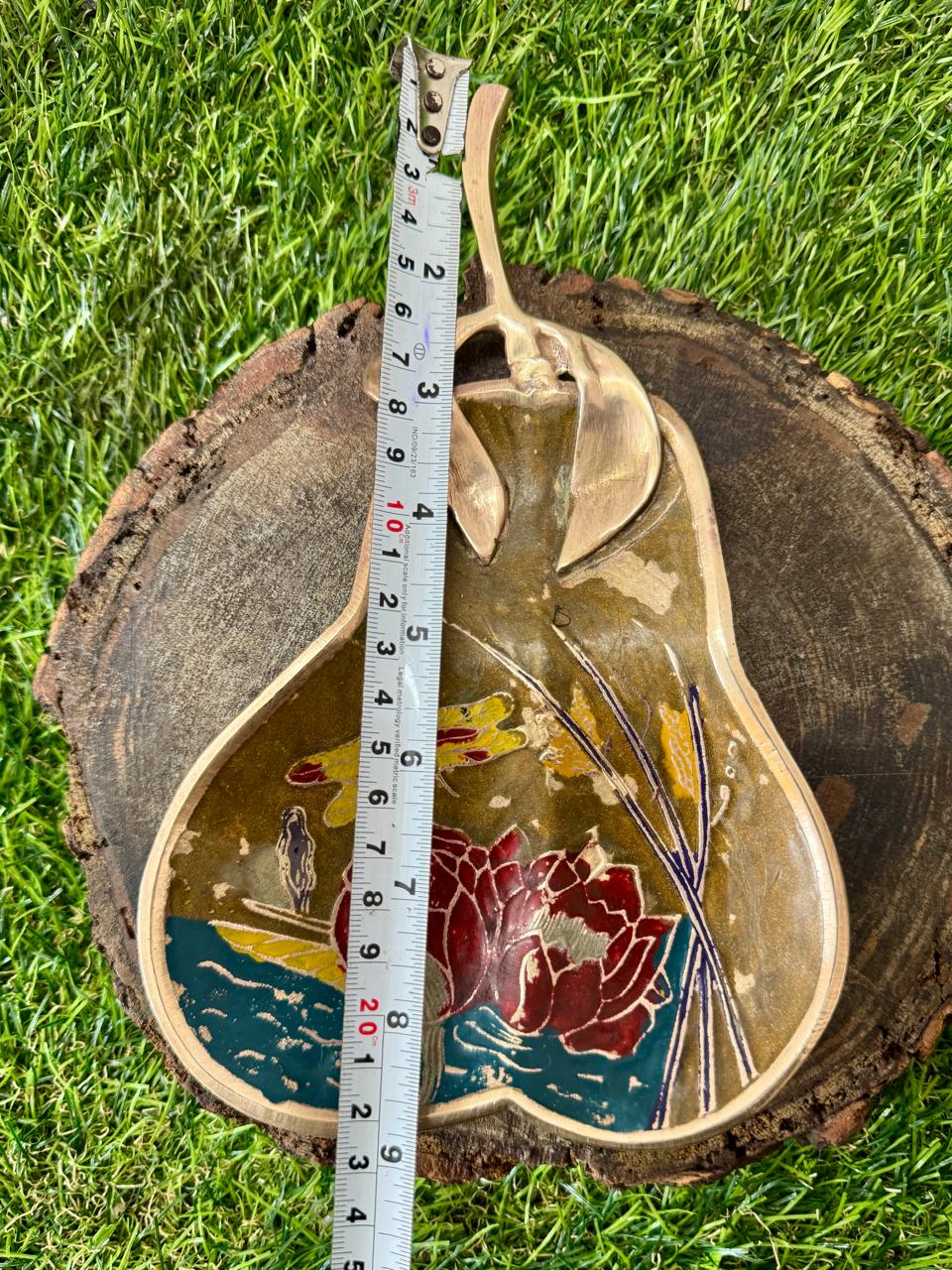 Antique Brass Small Apple Tray