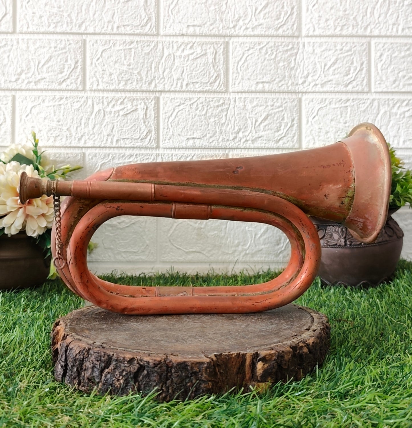 Antique Copper Bugle