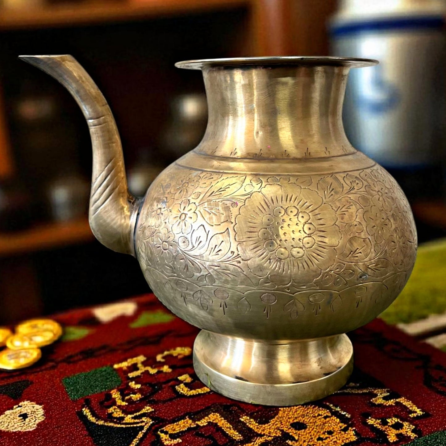 Antique Brass Kamandal | Traditional Water Pot & Heritage Storage Vessel