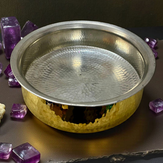 7L Brand New Big Size Brass Deg with Tinning | Traditional Cooking & Serveware Vessel