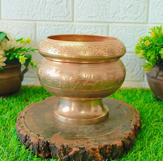 Antique Brass Decor - Urli In Pair