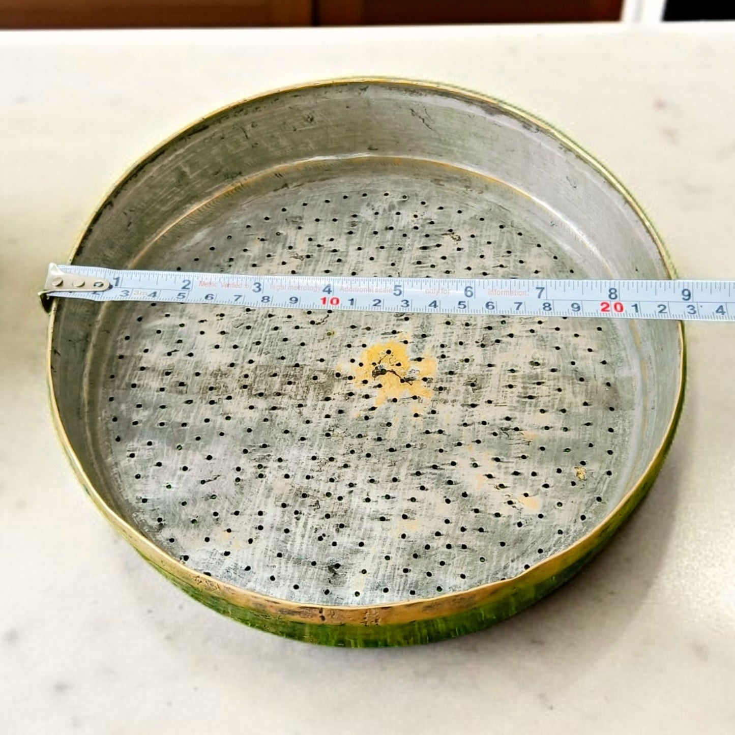 Antique Brass Channi in Pair | Traditional Sieves | Decor/Utility