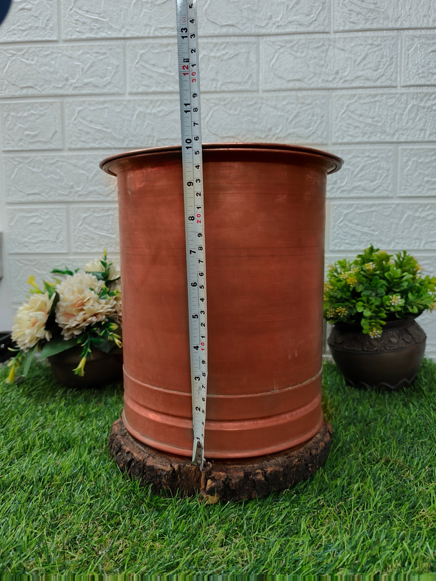 Antique Copper Water tank with Glass - Bombay Antiques