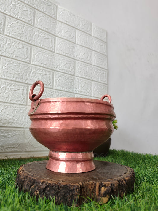 Antique Copper Ghangal - Bombay Antiques