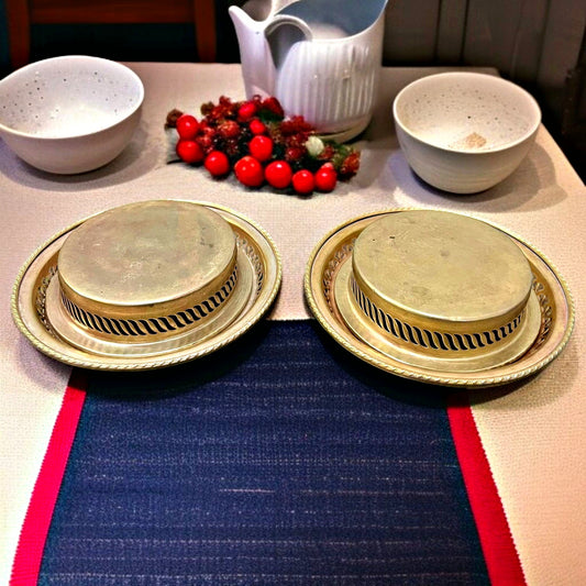 Antique Brass Tableware Set | Pital Traditional Serveware