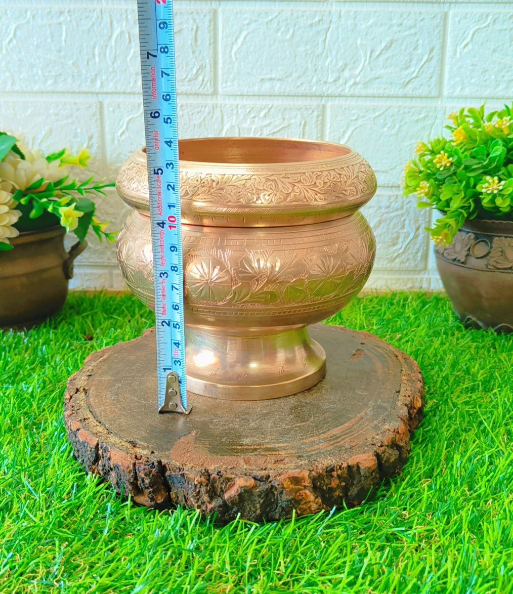Antique Brass Decor - Urli In Pair
