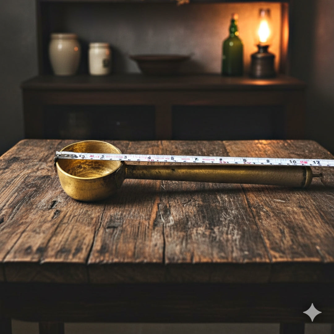 Antique Brass Ladle | Traditional Kitchen & Serving Utensil