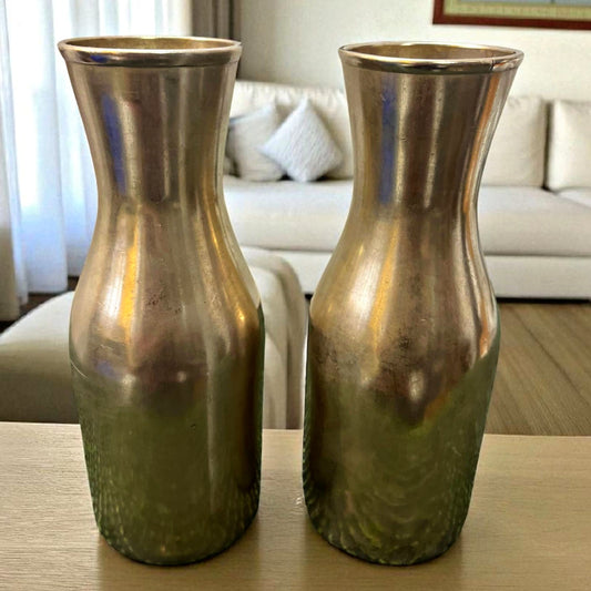 Antique Brass Vase in Pair | Pital Traditional Decor