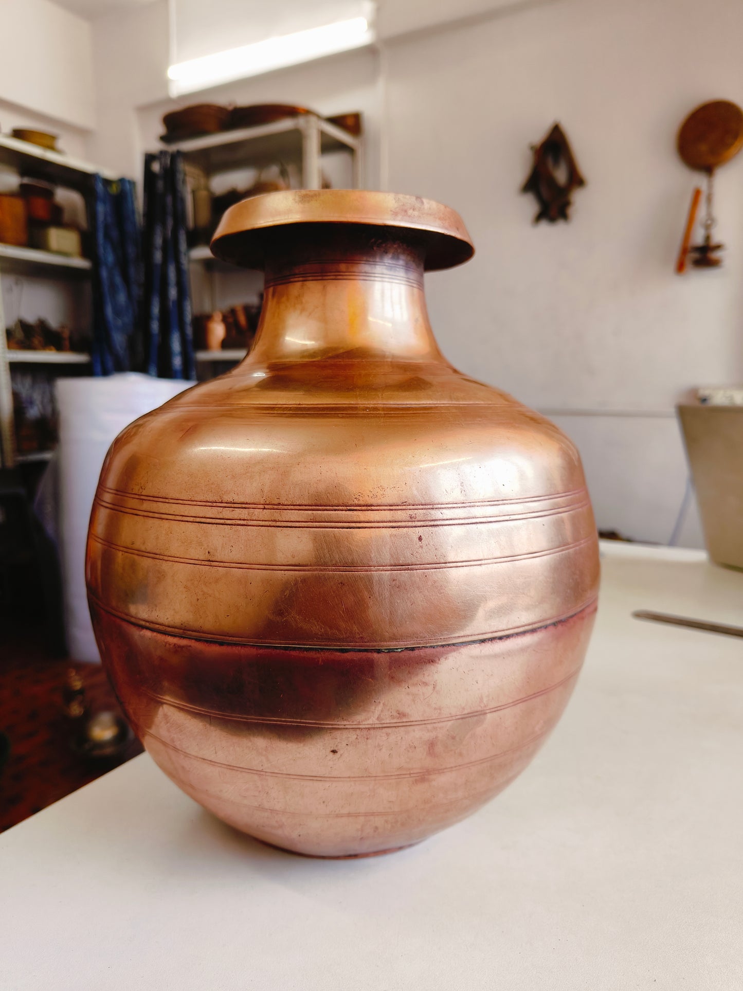 Antique Brass Rare Big Size Pot