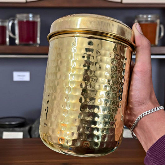 Brand New Brass Storage Box Set of 3 | Traditional Kitchen Storage & Decor Set