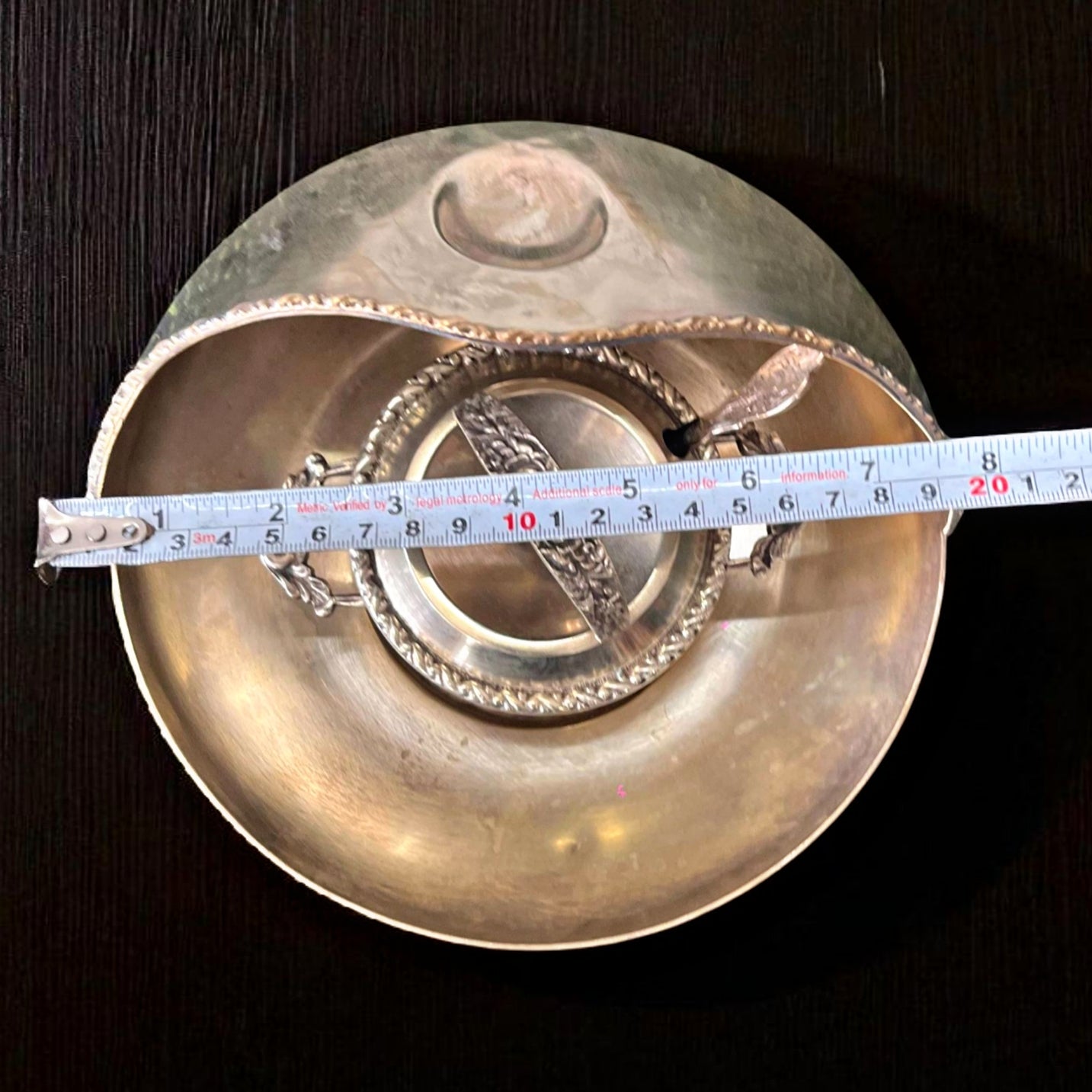 Antique Brass Serving Set | Traditional Bowl & Spoon