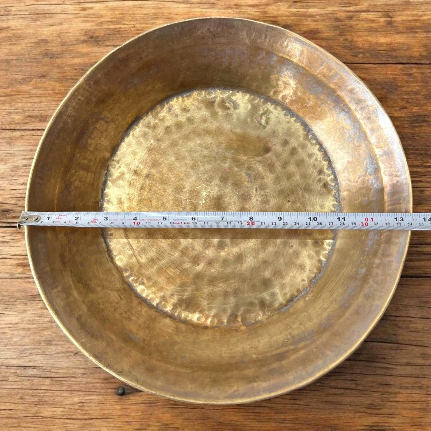 Antique Brass Deep Paraat | Traditional Pital Ghamela for Kitchen & Decor