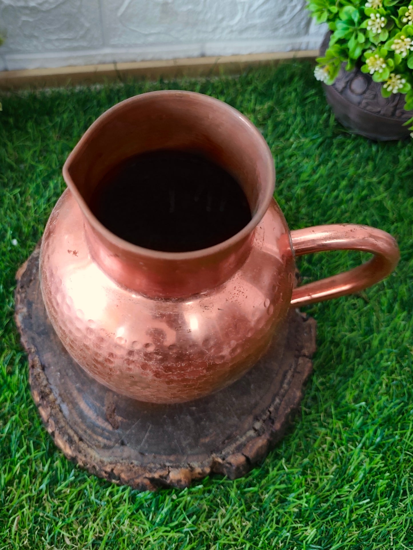 Antique Copper Vase - Decor Pot - Bombay Antiques