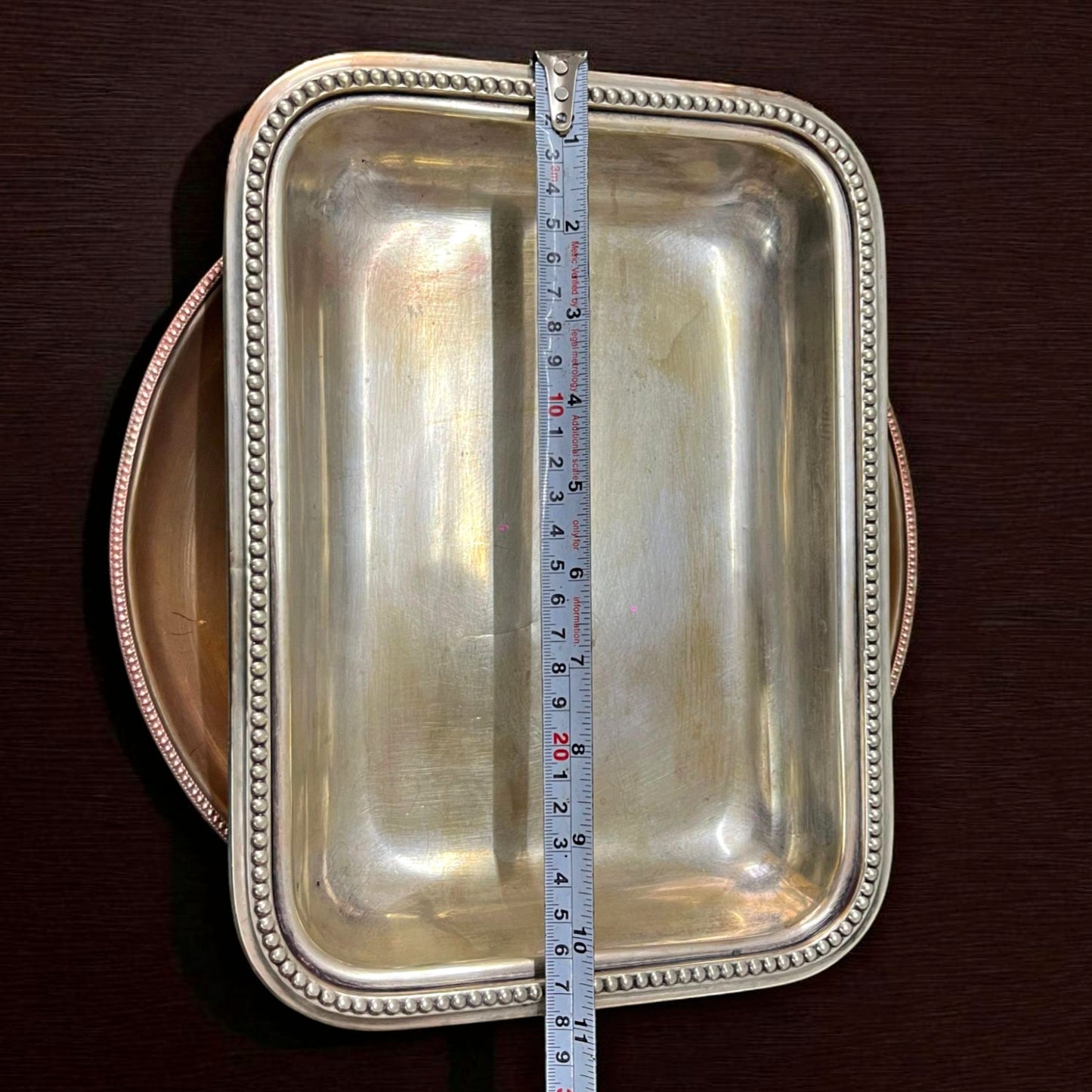 Antique Brass Plate & Tray | Pital Traditional Dining & Decor