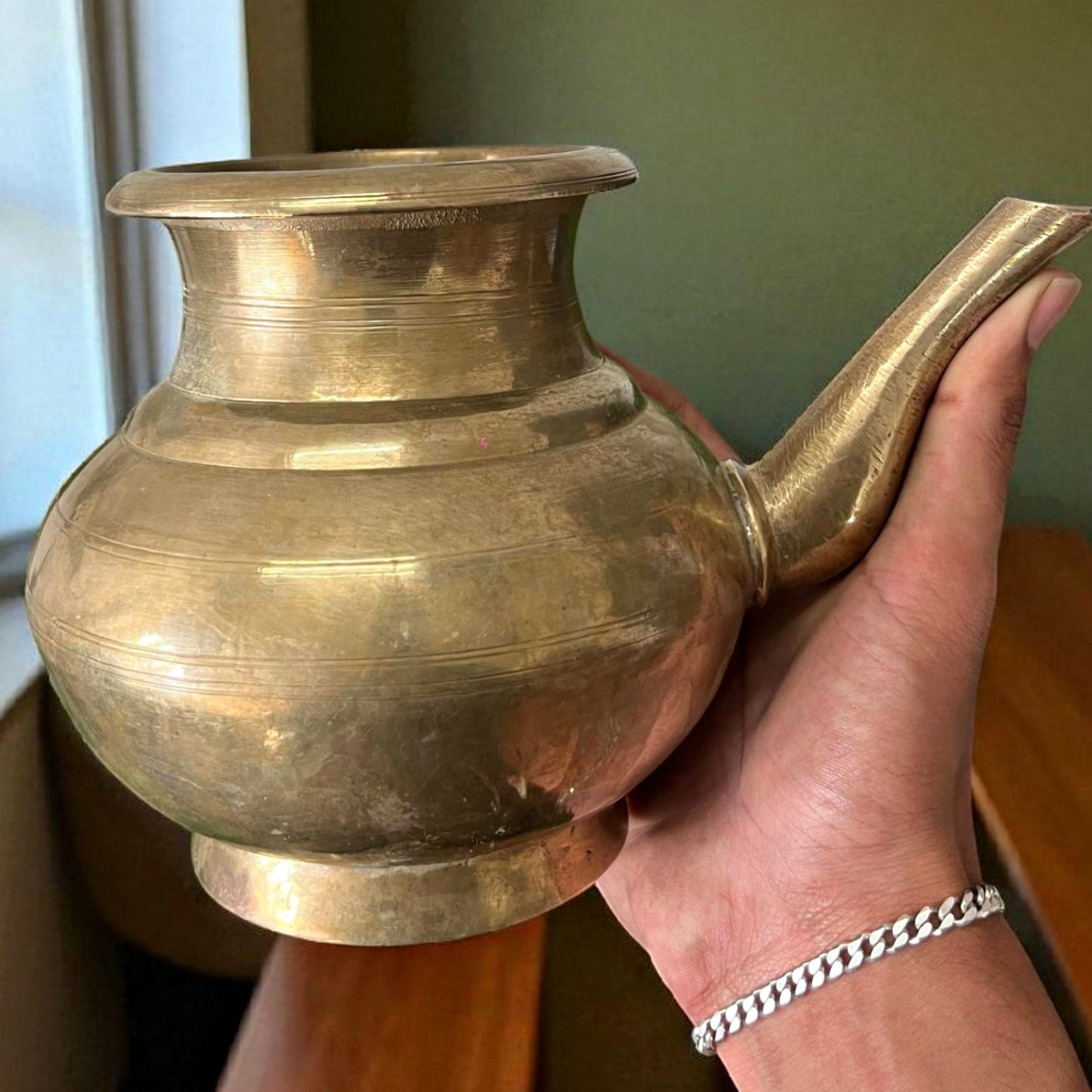 Antique Bronze Kamandal | Traditional Kansa Water Pot