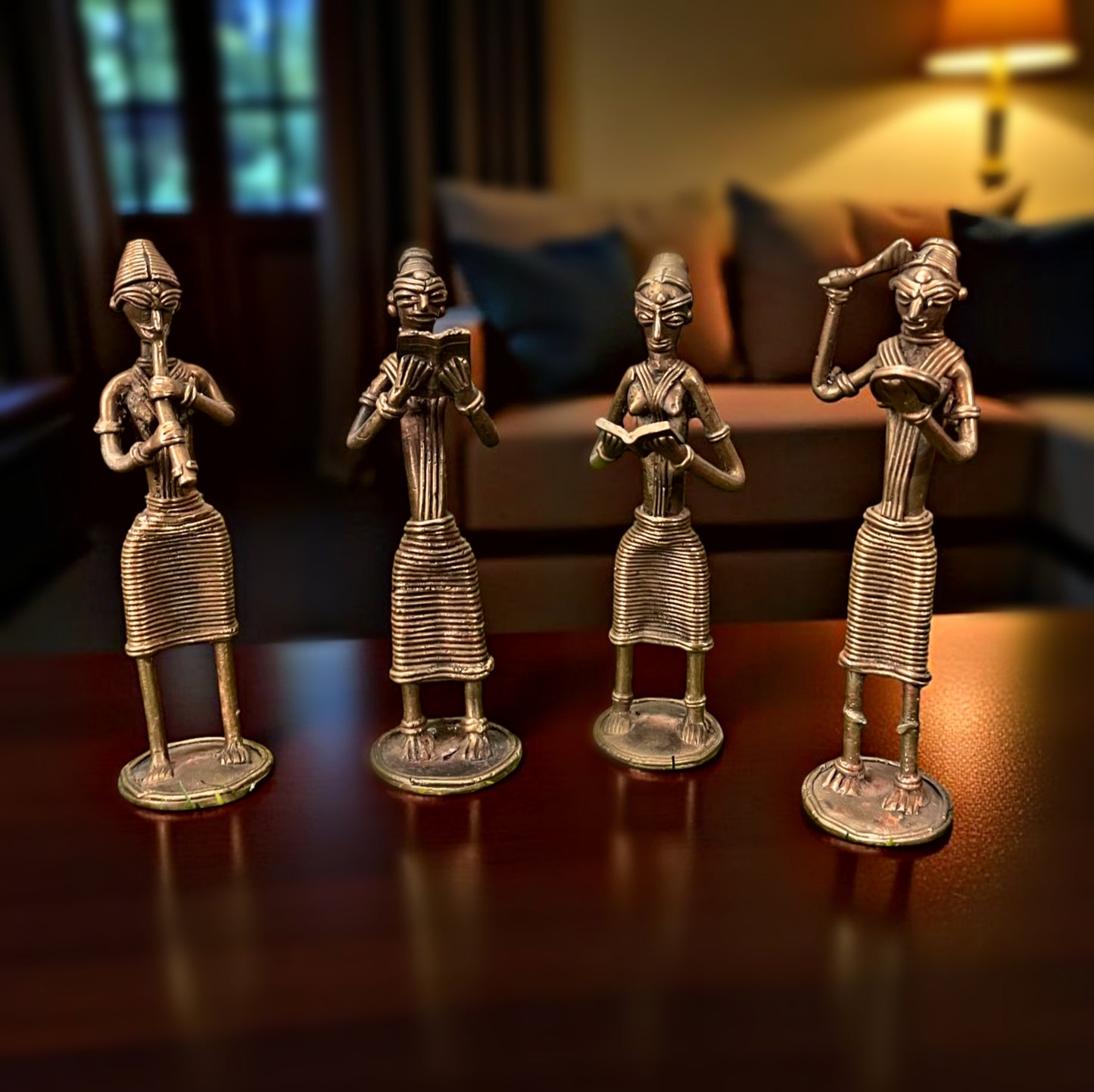 Antique Brass Dhokra Art Figurines | Traditional Tribal Art